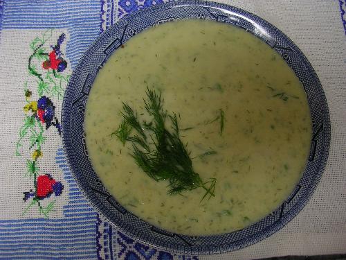Dilled Potato Soup - This soup is equally tasty hot in winter or chilled in summer.
