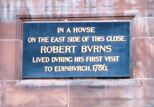 Robbie Burns Died Here - Taken in Edinburgh