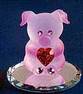 I have a piggy similar to this - glass pink pig with heart