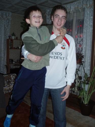 Here I Am With My Cousin - At Cousin Home