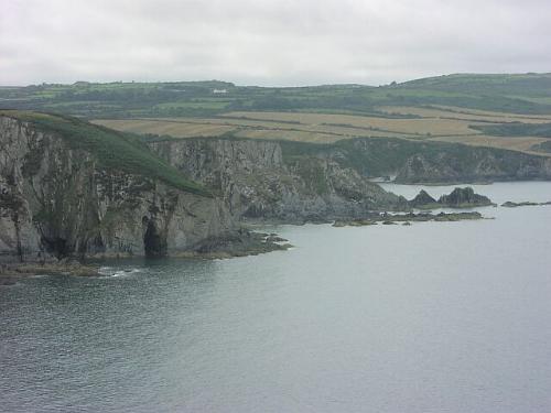 Pwllgwaelor from Dinas Head, Pembrokeshire - This little beach is almost empty but the old inn there serves the most delicious crab lunches.