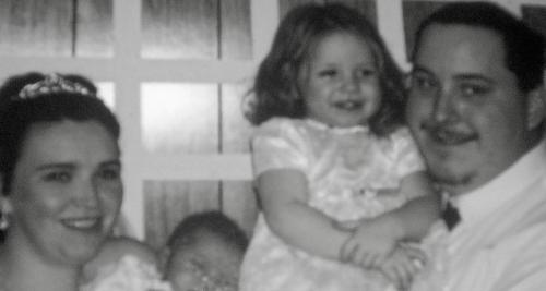 wedding - My husband, two daughters and I.
