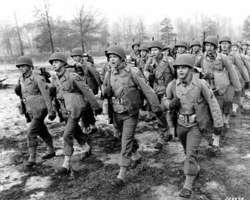 Soldiers in training - World War Two, Soldiers in training