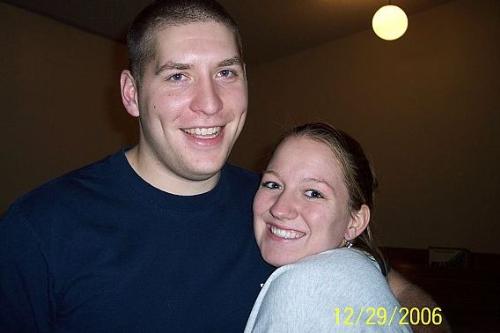 My hubby and I.. - This was the night before our wedding...our last night as single people!!
