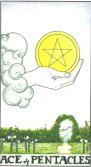 tarot-ace of pentacles - ace of pentacles