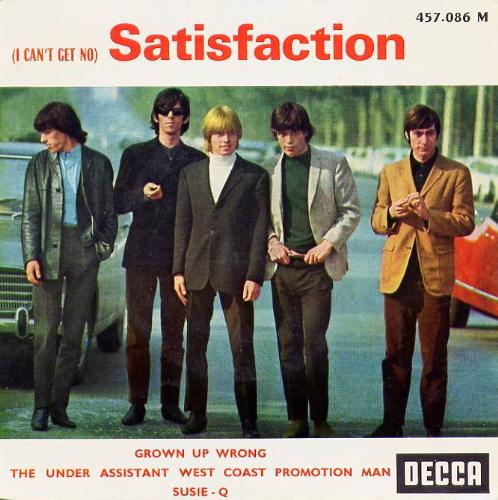 The Rolling Stones - Old cover of the single satisfaction.