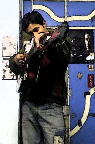 Tanuj - Me Shooting a song with my Guitar !!