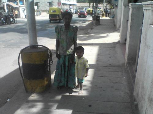 Street Kids - These kids perform acrobatics & gymnastic stunts on the street to earn a living.