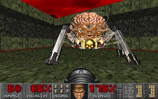 Doom - Doom http://www.gamespot.com/pc/action/doom/index.html Doom is id Software's classic first-person shooter. You are a space marine trapped on a mars station against hordes of invading aliens.