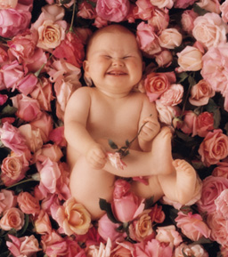 all r the same when we r kids - looking so sweet in flowers