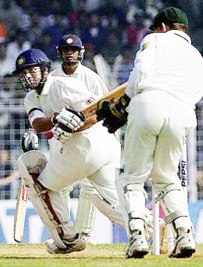 Sachin1 - Sachin play a fine shot