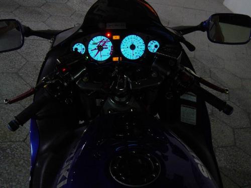 Bike - It shows the speedometer of a hayabusa 