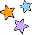 Coloured stars - coloured stars