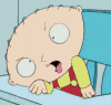 What woud he be worth an hour - Stewie in a high chair