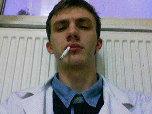 me at work - I was having a smoke in the break time:)