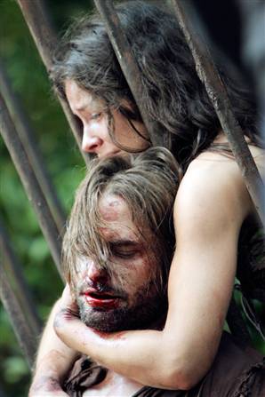 Kate and Sawyer - This is from the scene where Kate is forced to say that she loves Sawyer.