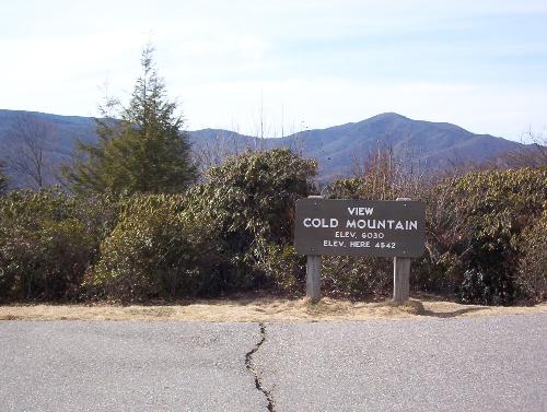 The Real Cold Mountain - Cold Mountain in Haywood County North Carolina. I took this picture from the Blue Ridge Parkway.