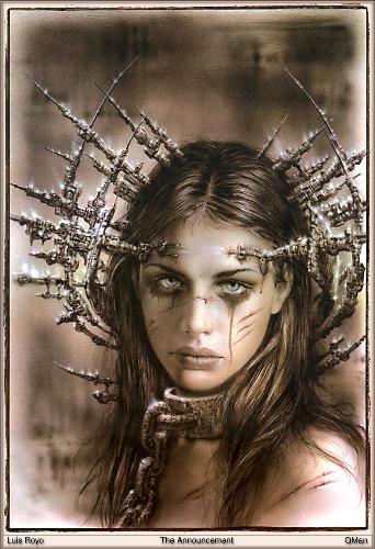 luis royo the announcement - illustration of luis royo