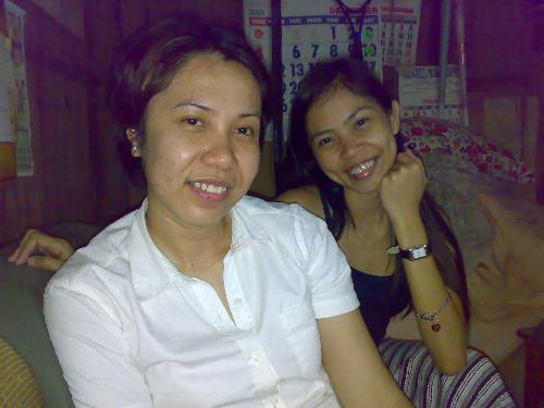 with my real friend. - taken at home after dinner with my real true friend for 12 years now.