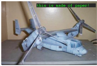 V-22 osprey made out of paper! - Paper model of a v-22 osprey