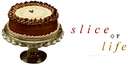 Caramel Cake - Caramel cake on a plate. The slice of life.