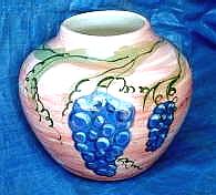 12'  Pot - Free  hand artwork on a 12' wide pot.