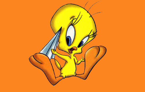 tweety bird - tweety bird is one of my favorite cartoon character in looney tunes i find him cute and funny.