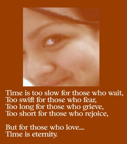 love and its relationship with time - eternal love