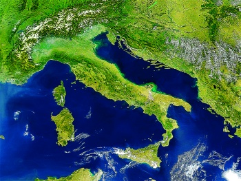 Italy from the satellite - i live here