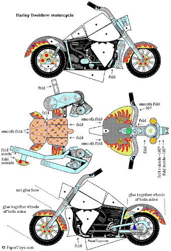 Paper Harley - paper Harley