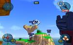Worms - The classic Worms game-play remains unchanged,featuring fighting and relying on the player to judge the trajectory and strength of their shots in order inflict maximum damage on opponents.