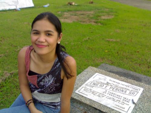 Me near my grandfather's grave - It's me!