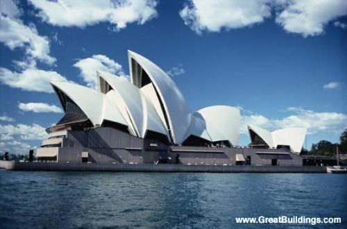 sydney opera house - a sea shell like structure