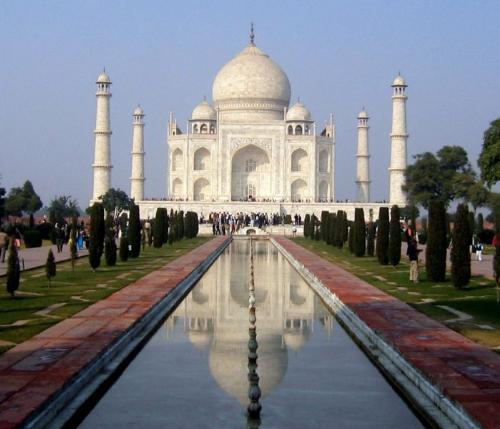What are the thoughts of you about Taj Mahal - The Taj Mahal (Hindi: ??? ???) is a monument located in Agra, India, at 27° 10&#039;28.67"N, 78° 2&#039;32.05"E, constructed between 1631 and 1654 by a workforce of 22,000. The Mughal Emperor Shah Jahan commissioned its construction as a mausoleum for his favourite wife, Arjumand Bano Begum, who is better known as Mumtaz. The Taj Mahal (sometimes called "the Taj") is generally considered the finest example of Mughal architecture, a style that combines elements of Persian, Indian and Islamic. The Taj Mahal has achieved special note because of the romance it inspires. While the white domed marble mausoleum is the most familiar part of the monument, the Taj Mahal is actually an integrated complex of structures.

