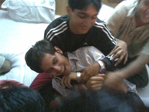 friends having fun in trip - great guyz