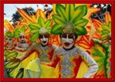 Masskara Festival - One of the famous festival in the Philippines is the Masskara Festival. Celebrated every October in Bacolod City. The highlights of the festival is the Masskara Dance Parade. The participants where costume like in the picture.