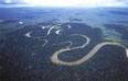 Amazon river - Amazon river taking snake curves in the deep forest.One of the beautiful scenes on the earth.  