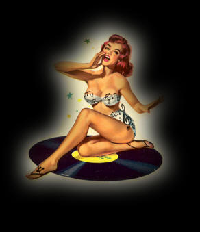 Pin Up Girl - Classic pin up girl image, this particular image is on Brian Setzers guitar