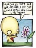 Prettier - A flower teaching someone to be pretty