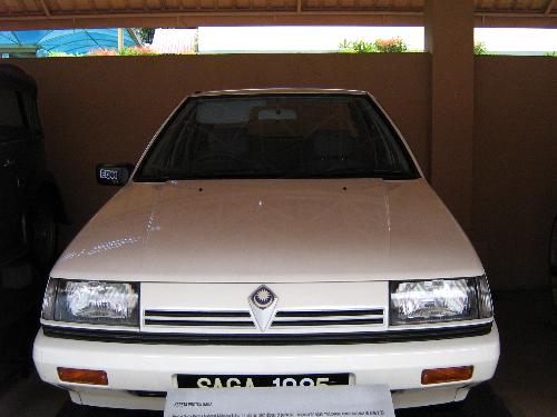 First Proton Saga - Malaysia's national car Proton Saga launched in 1985. This is the first car produced and now available at national museum in kuala lumpur