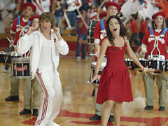 High School Musical - This is a picture of a scene at the end of the movie High School Musical, where they are singing We're All In This Together. Great song, and great way to end the movie!