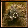Silent but Deadly - Porcupine in a gas mask used in response to a post on farting