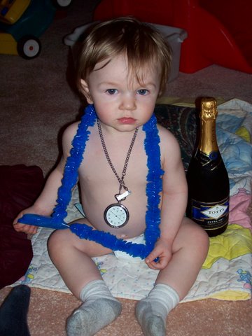 Baby Time - My grandson Caleb on New Years Eve 2006/2007