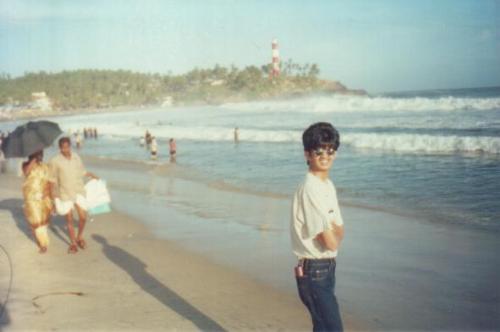 This is me at Covalam Beach - This is a picture of me taken near the Covalam Beach