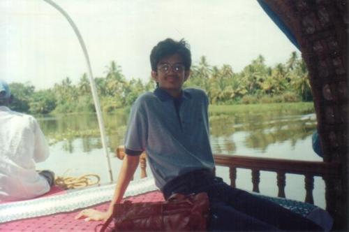This is me at Kerela House Boat (alleypey) - This is me sitting inside the house boat in kerela