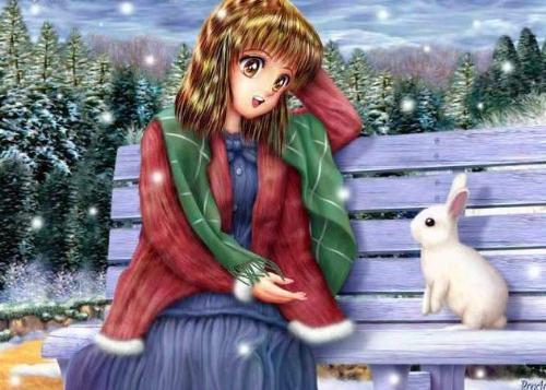 Story. - The girl is sharing her thoughts about her loneliness,it seems.