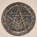 Pentacle - Five pointed star representing earth, air, fire, water, and spirit.