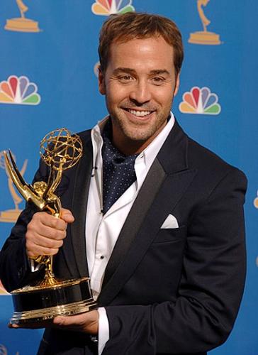 Ari Gold - Here's a pic of Jeremy Pivens winning his Emmy for playing Ari Gold on Entourage. Coincidentally, he was fired (in the show) the same night he won the award.