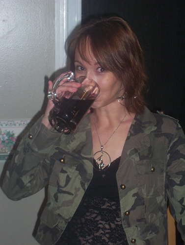 Me!  - Pic of me getting ready to go out.