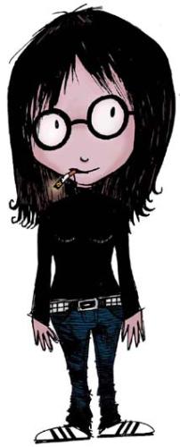 A Cartoon Profile of Me - Illustrated by my friend Emerson, who says this is how CrypticMess looks to him :)